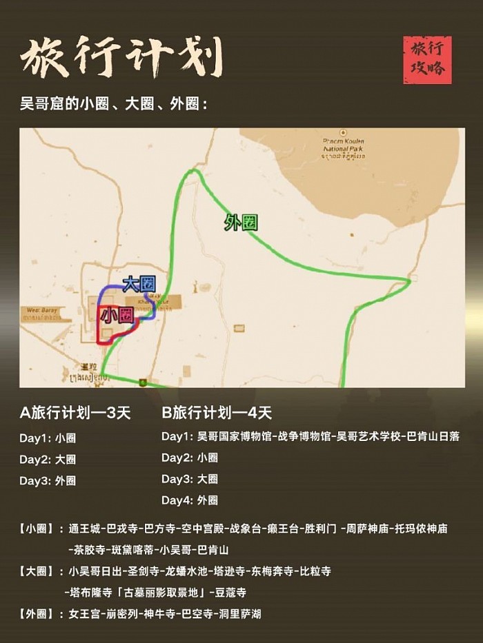 吴哥窟旅游计划